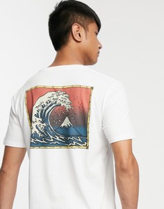 Белая футболка Quiksilver The Original Mountain & Wave-Белый