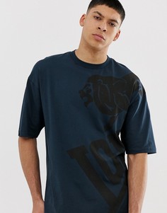 Свободная футболка Lonsdale-Темно-синий