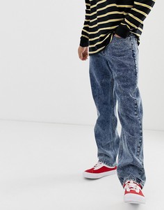 Темные джинсы прямого кроя в винтажном стиле ASOS DESIGN-Синий