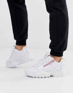 Белые кроссовки с молниями Fila Disruptor 3-Черный