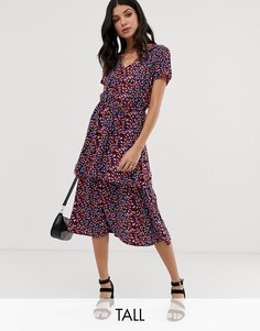 Платье макси с принтом Y.A.S Tall Casia-Мульти