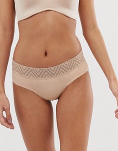 Бежевые влагонепроницаемые трусы Thinx-Бежевый