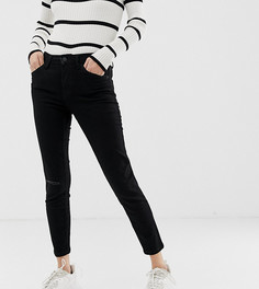 Черные укороченные зауженные джинсы Bershka-Черный