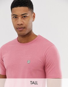 Длинная футболка с необработанным краем Le Breve Tall-Розовый