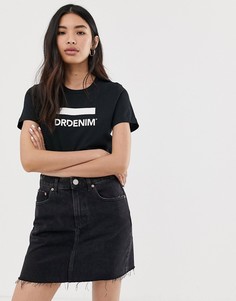 Футболка из органического хлопка с логотипом Dr Denim Luna-Черный