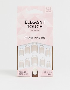 Накладные ногти Elegant Touch French 108 Cuticle Moon - средняя длина-Белый