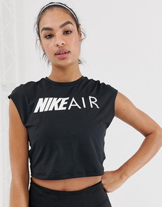 Черный кроп-топ Nike - Air