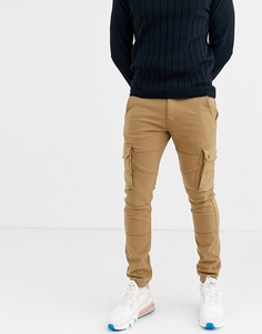 Светло-коричневые брюки карго Celio-Коричневый цвет