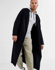 Черная удлиненная легкая oversize-куртка ASOS DESIGN-Черный