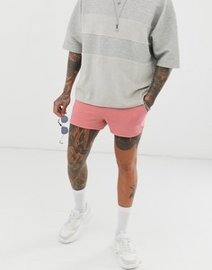 Розовые трикотажные шорты для бега ASOS DESIGN-Розовый