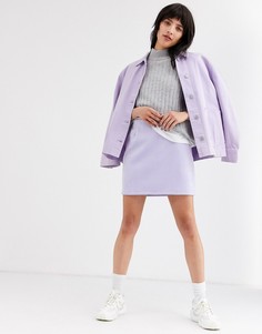 Сиреневая мини-юбка Weekday Kathy-Фиолетовый