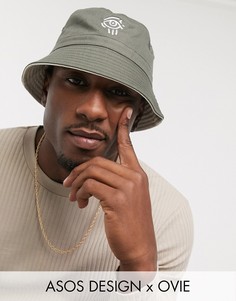 Зеленая панама ASOS DESIGN x Ovie-Зеленый