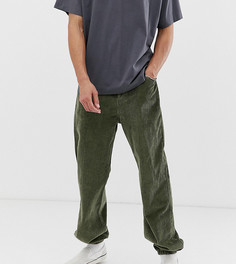 Вельветовые брюки с манжетами COLLUSION Tall-Зеленый
