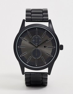 Черные мужские часы с хронографом Spirit-Черный