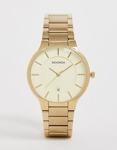 Золотистые наручные часы Sekonda-Золотой
