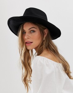 Фетровая шляпа в ковбойском стиле ASOS DESIGN-Черный цвет