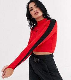 Красный укороченный лонгслив Puma Classics