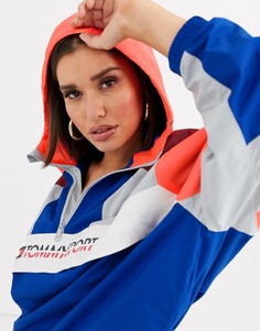 Куртка в стиле колор блок с логотипом Tommy Hilfiger Sport-Синий