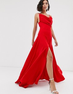 Красное платье макси Yaura-Красный