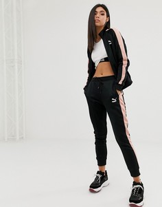 Черно-розовые спортивные штаны Puma classics-Черный