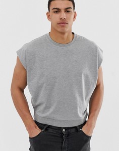 Серая свободная майка ASOS DESIGN-Серый