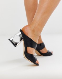 Мюли на блочном каблуке Co Wren-Черный