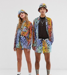 Шорты унисекс со змеиным принтом ASOS DESIGN x glaad&-Мульти