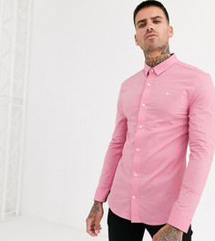 Розовая эластичная рубашка скинни из поплина Jack Wills эксклюзивно на ASOS-Розовый