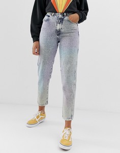 Выбеленные джинсы в винтажном стиле Wrangler-Синий