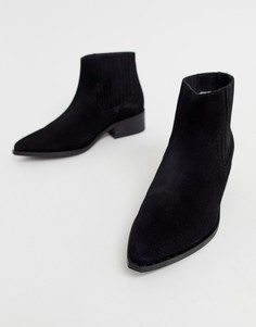 Кожаные ботинки Vero Moda-Черный