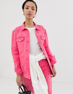 Свободная куртка Dr Denim-Розовый
