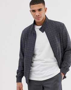 Строгая куртка Харрингтон Selected Homme-Серый