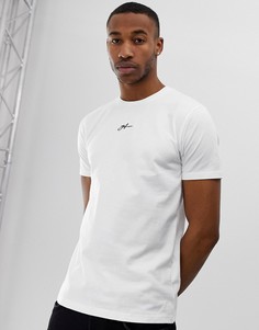Белая обтягивающая футболка с маленьким логотипом на груди Good For Nothing-Белый
