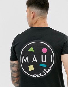 Футболка с логотипом Maui and Sons - Cookie-Черный