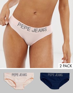 Набор бесшовных трусов Pepe Jeans - 2 шт.-Мульти