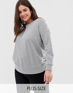 Классический свитшот New Look Curve-Серый