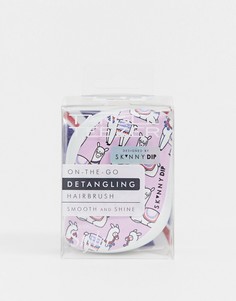 Компактная расческа для распутывания волос с принтом Tangle Teezer x Skinnydip - Lovely Llama-Бесцветный