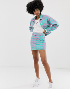 Мини-юбка в ломаную клетку Signature 8-Мульти