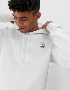 Белый худи с логотипом Cheap Monday