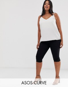 Черные укороченные джеггинсы ASOS DESIGN Curve-Черный