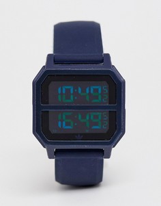Цифровые часы с темно-синим силиконовым ремешком adidas - R2 Archive-Темно-синий