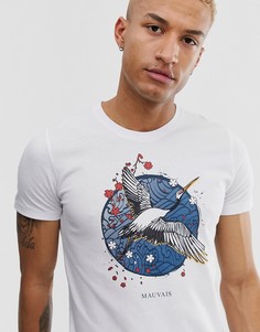 Облегающая футболка с принтом Mauvais-Белый