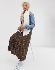 Длинный мягкий шарф колор блок ASOS DESIGN-Мульти