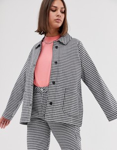 Куртка в клеточку Uncivilised-Черный