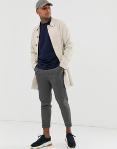 Светло-бежевый легкий тренч однобортного кроя ASOS DESIGN