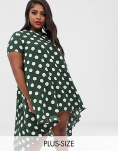 Свободное платье в горошек AX Paris-Мульти