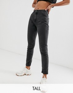 Черные укороченные джинсы в винтажном стиле Noisy May Tall-Синий