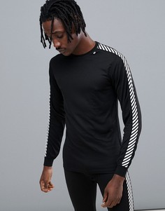 Топ с круглым вырезом в полоску Helly Hansen Lifa-Черный