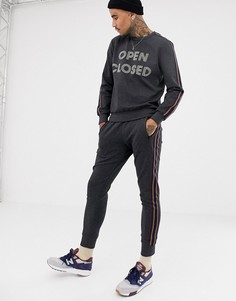 Серые спортивные штаны с полоской по бокам Antony Morato-Серый