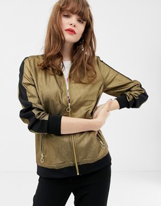 Комбинируемая спортивная куртка в стиле ретро Soaked In Luxury-Золотой
